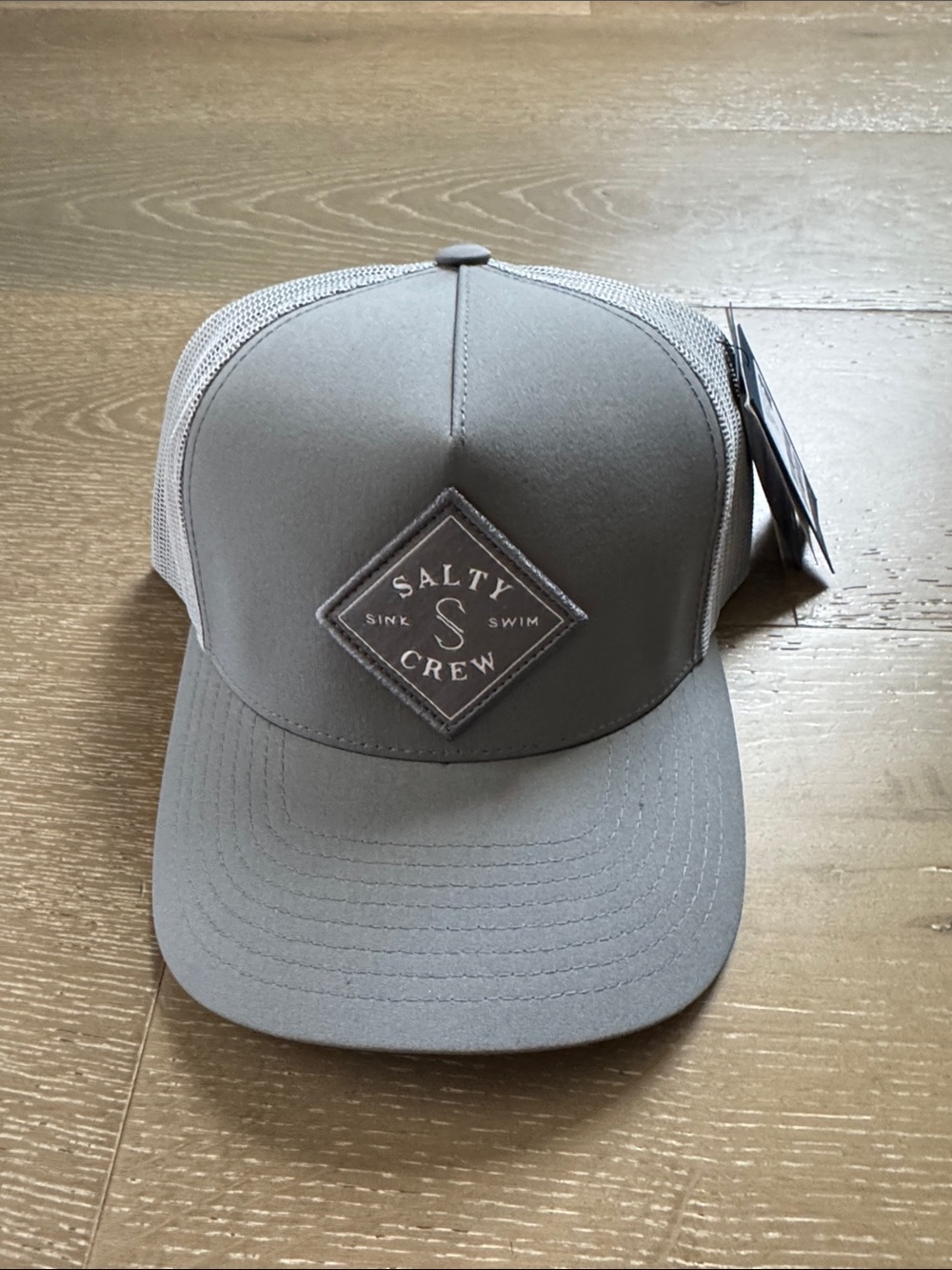 Salty Crew Grey Mesh Patch Trucker Hat